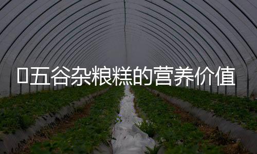 ​五谷杂粮糕的营养价值
