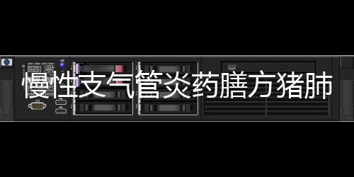 慢性支气管炎药膳方猪肺粥