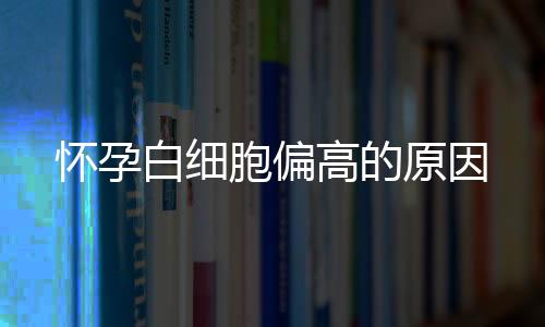 怀孕白细胞偏高的原因