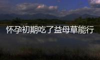 怀孕初期吃了益母草能行吗