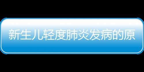新生儿轻度肺炎发病的原因