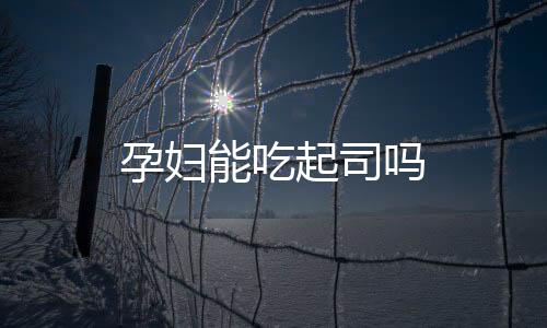 孕妇能吃起司吗