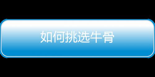如何挑选牛骨