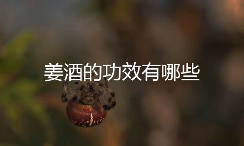 姜酒的功效有哪些