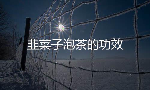 韭菜子泡茶的功效